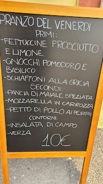 Menu du La Terrazza del Marchese à Rome
