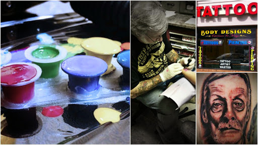 Explore piglet tattoo ideas, creative tattoo ideas in Deer Park, available at Body Designs International Inc