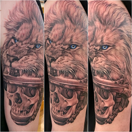 Explore tribal half sleeve tattoo ideas, creative tattoo ideas in Baldwinsville, available at Tymeless Tattoo