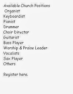 US Church Music Jobs Listing