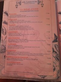 Restaurant italien Trattoria Alle Lanternine à Venice (la carte)