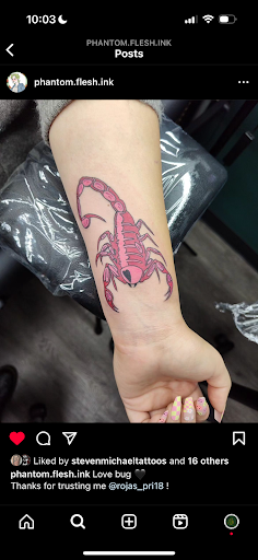 Explore womens neck tattoos ideas, creative tattoo ideas in Richland, available at The Green Room Tattoo Lounge