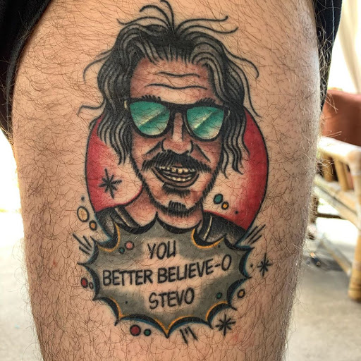 Explore footprints in the sand tattoo ideas, creative tattoo ideas in Vista, available at American Tattoo Vista