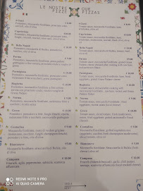 Menu du Ristorante Pizzeria Italia à Palermo