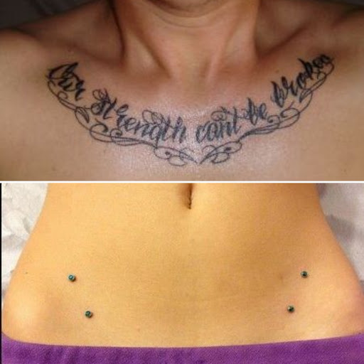 Explore tattoo placement ideas, creative tattoo ideas in Elko, available at Tom Custom Tattoos and Body Piercing Studio