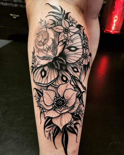 Explore religious tattoo ideas for men, creative tattoo ideas in Redding, available at Dominant Ink