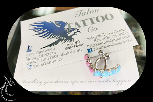 Explore outer thigh tattoo ideas, creative tattoo ideas in Garden City, available at Talon Tattoo Co