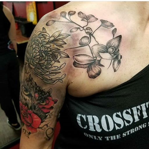 Explore brick tattoo ideas, creative tattoo ideas in Rowlett, available at Fresh Image Tattoo Studios