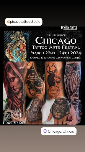 Explore tattoo ideas ear, creative tattoo ideas in Palm Desert, available at Picazo Tattoo Studio