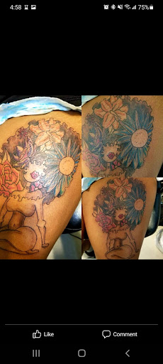 Explore jack and sally tattoo ideas, creative tattoo ideas in Akron, available at King of Art LLC