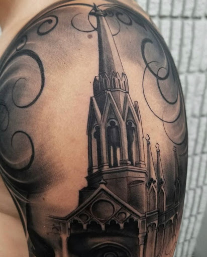 Explore k tattoo ideas, creative tattoo ideas in Hollywood, available at Sacred Eye Tattoos