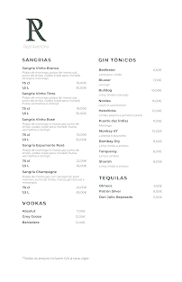 Carte du Restaurante Real Aventino à Porto