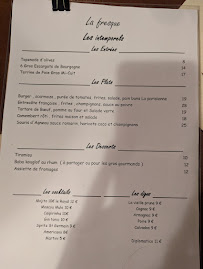 Restaurant français La Fresque à Paris - menu / carte