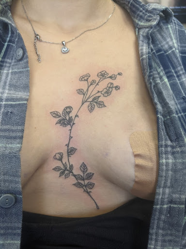 Explore chest filler tattoo ideas, creative tattoo ideas in Slippery Rock, available at Dinky Dachshund Tattoo Parlor