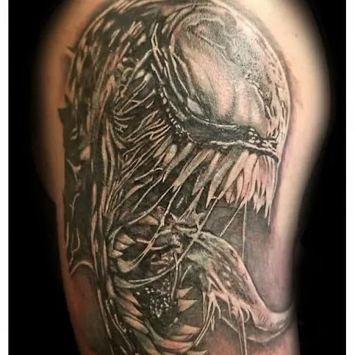 Explore barber pole tattoo ideas, creative tattoo ideas in London, available at Ink Tactician LLC