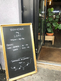 Café Lomi à Paris - menu / carte