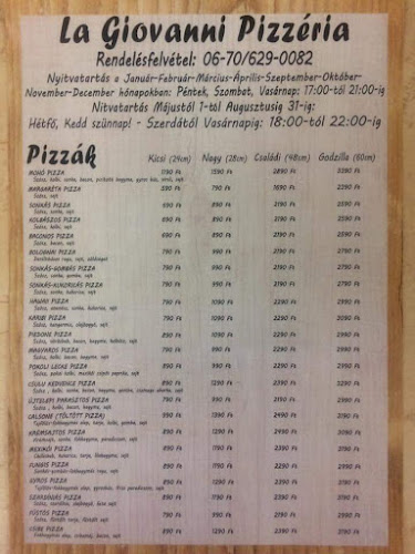 Hozzászólások és értékelések az Pizzeria La Giovanni-ról