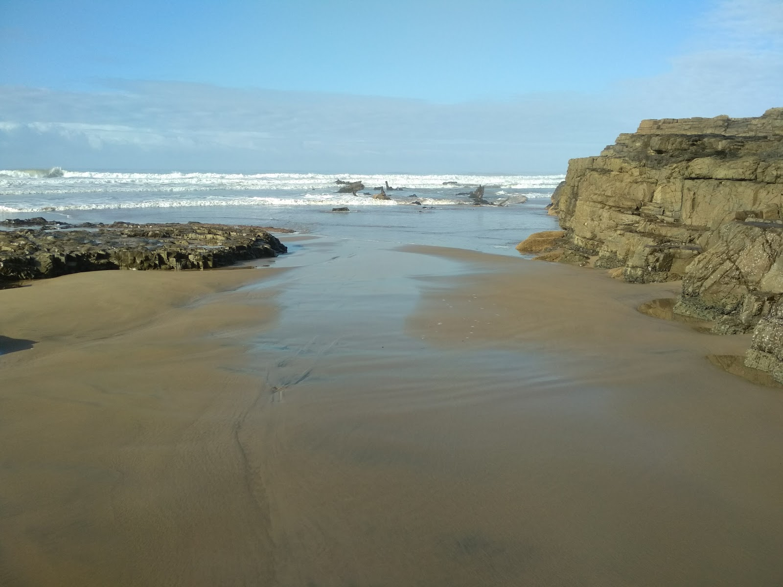 Fotografija Jacaranda beach z svetel pesek in kamni površino