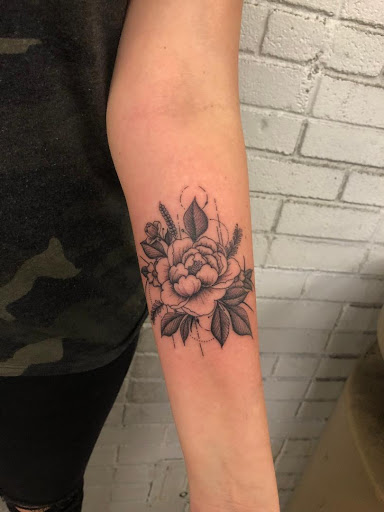 Explore roman numeral date tattoo ideas, creative tattoo ideas in Montclair, available at Rise Above Tattoo Co.