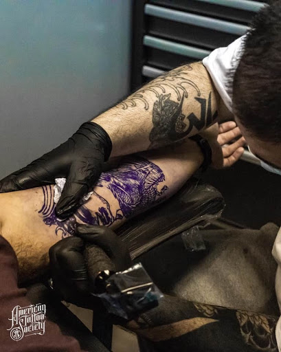 Explore cover up neck tattoo ideas, creative tattoo ideas in Fayetteville, available at American Tattoo Society of Fayetteville
