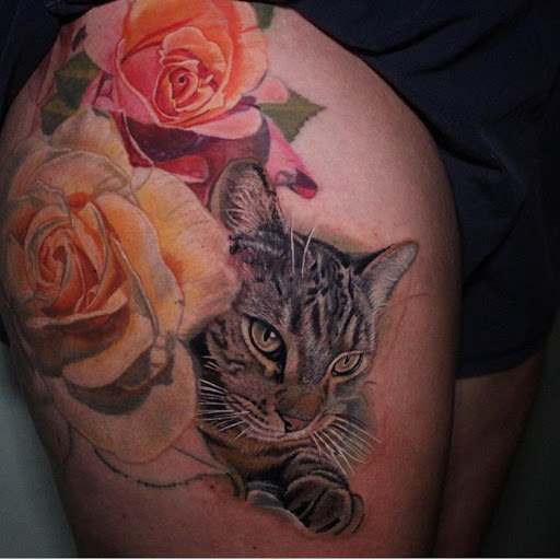 Explore name tattoos on arm ideas, creative tattoo ideas in San Diego, available at Bearcat Tattoo Gallery