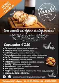 Carte du Tandil Empanadas Argentinas à Alghero