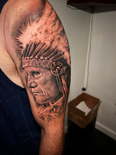 Explore tattoo sleeves ideas design, creative tattoo ideas in Riverview, available at 9-Line Tattoo