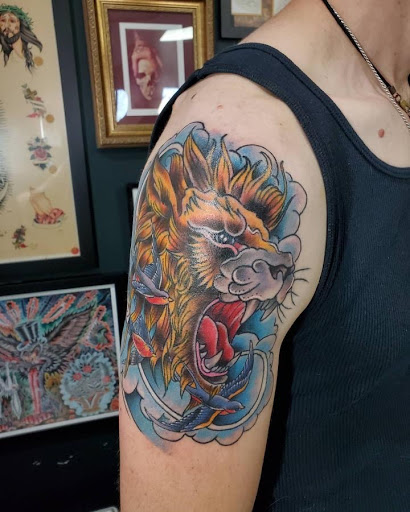 Explore cover up tattoo ideas on arm, creative tattoo ideas in Libertyville, available at Lucky Seven Tattoo
