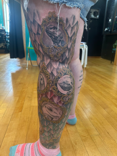 Explore tattoo ideas baseball, creative tattoo ideas in Hayward, available at Three Tentacles Tattoo Studio