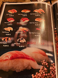 Sushi Rainbow à Paris menu