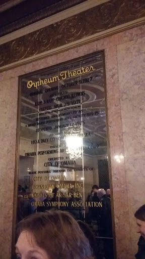 Performing Arts Theater «Orpheum Theater», reviews and photos, 409 S 16th St, Omaha, NE 68102, USA