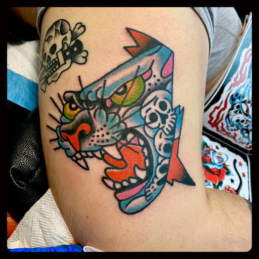 Explore campfire tattoo ideas, creative tattoo ideas in Gloversville, available at AC Revenge Tattoo American Craft Art Services LLC