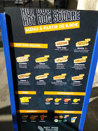 Menu du Hotdog Square à Villeurbanne