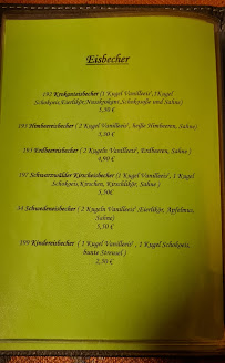 Menu du Gaststätte Grünling à Templin