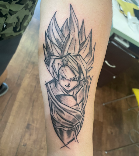 Explore shaka tattoo ideas, creative tattoo ideas in Rogers, available at Ink Solutions Tattoo