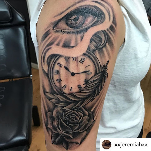 Explore hippie spiritual tattoo ideas, creative tattoo ideas in Bristol, available at Sacred Ink