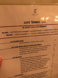 Menu / carte de Côté Zinc à Bordeaux