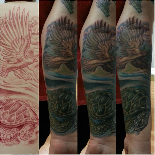 Explore couple hand tattoo ideas, creative tattoo ideas in New Brunswick, available at Art & Tattoo Emporium