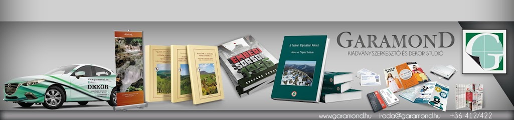 Garamond 91 kft. nyomda, dekoráció, matrica készítés