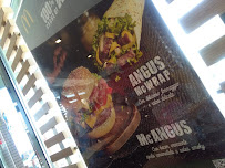 Restauration rapide McDonald's à Capannori (le menu)