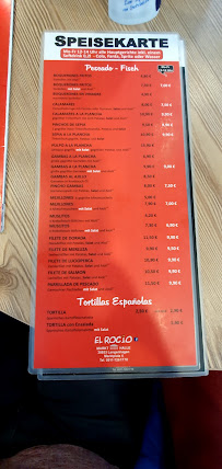 El Rocio à Langenhagen menu