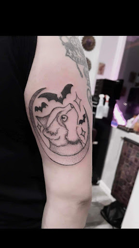 Explore twin daughter tattoo ideas, creative tattoo ideas in Corning, available at Manifest Studios