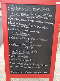 Restaurant Le Poisson Rouge à La Barre-de-Monts (la carte)