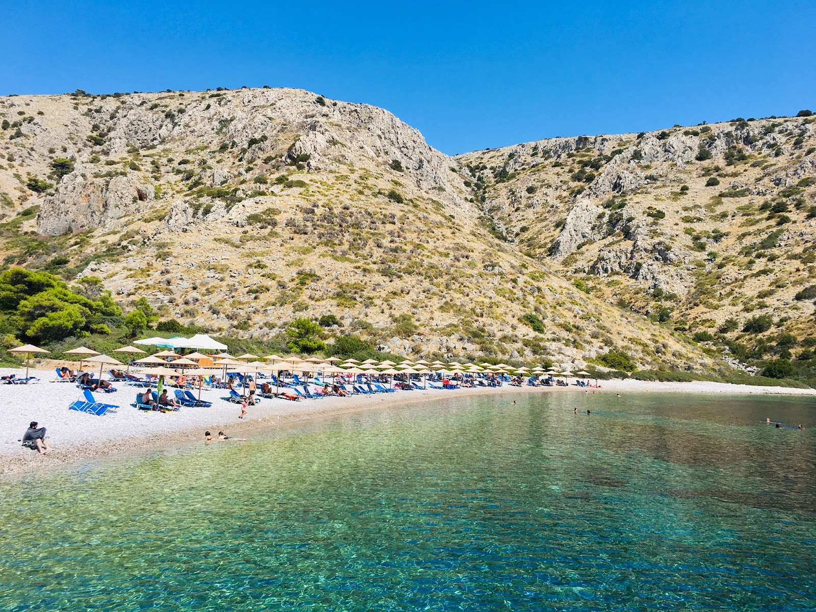 Foto av St Nikolaos Beach med hög nivå av renlighet