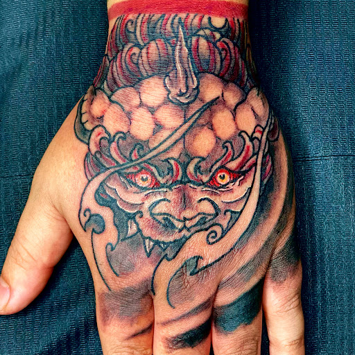 Explore lion and cub tattoo ideas, creative tattoo ideas in Jonesboro, available at Gallery Of Ink Tattoo Shop