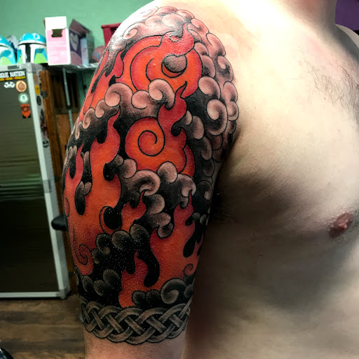 Explore star tattoo ideas for guys, creative tattoo ideas in San Angelo, available at Good Vibes Only Tattoo Studio