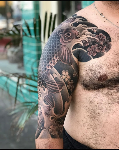 Explore sleeve tattoo ideas female, creative tattoo ideas in Saint Petersburg, available at Buku Tattoo Studio