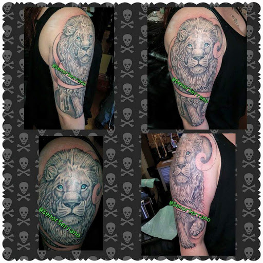 Explore shoulder tattoo cover up ideas, creative tattoo ideas in Cheyenne, available at The T.R.I.B.E. Zoo, LLC Tattoo