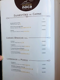 Menu / carte de Restaurante Matilde Noca à Leiria