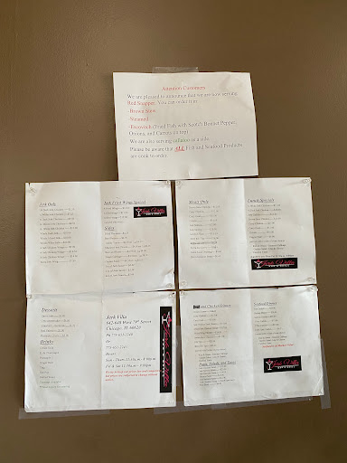 Menu as of July 11th, 2023